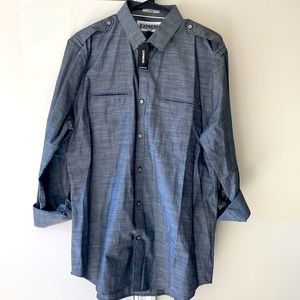 Express fitted button down shirt